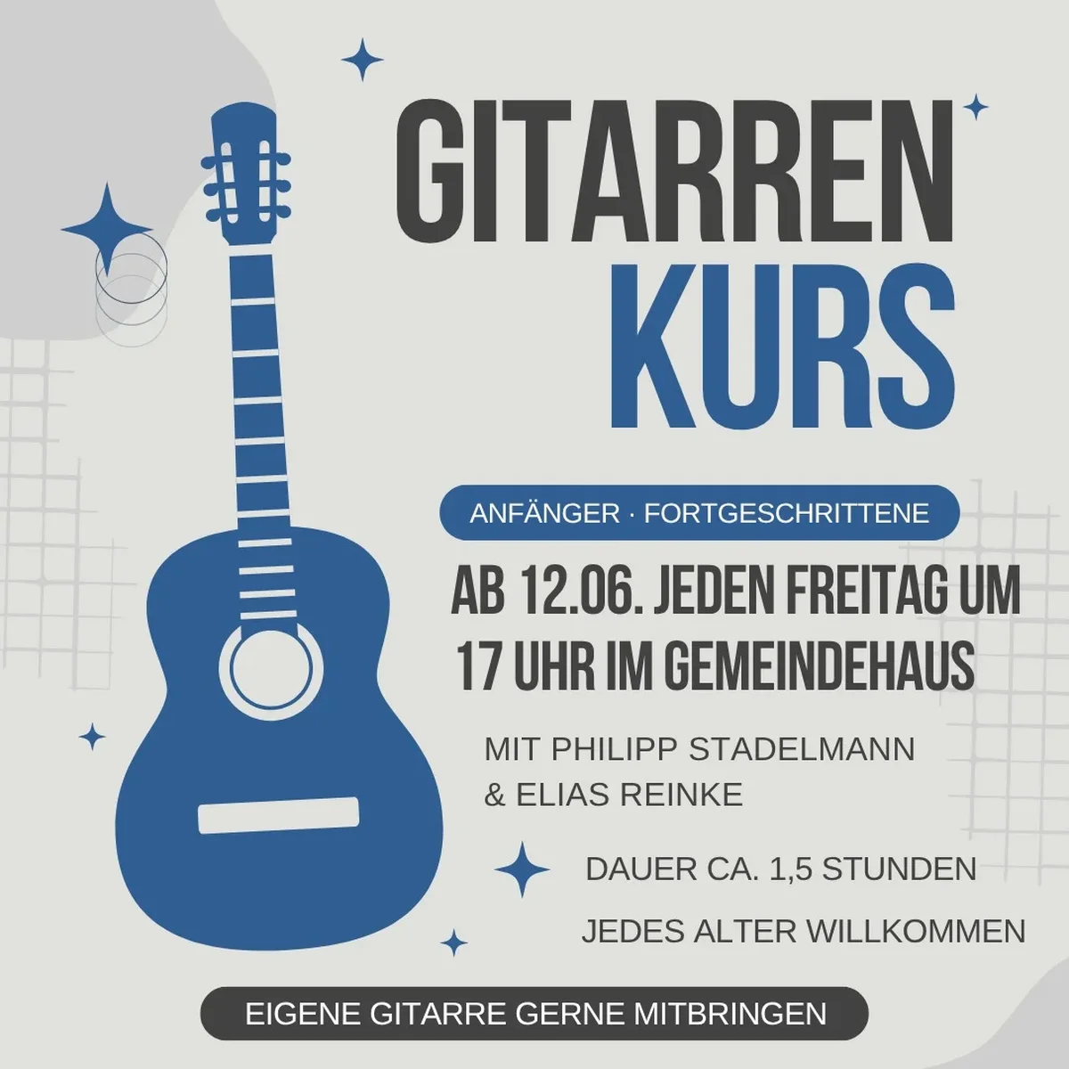 Gitarrenkurs in Weihenzell